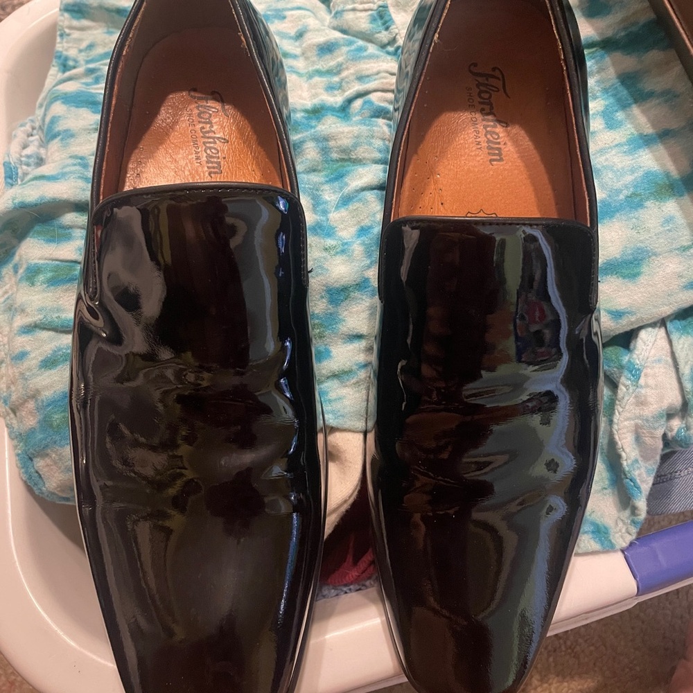 Florsheim Men’s Black Patent Slip-On Dress Loafers